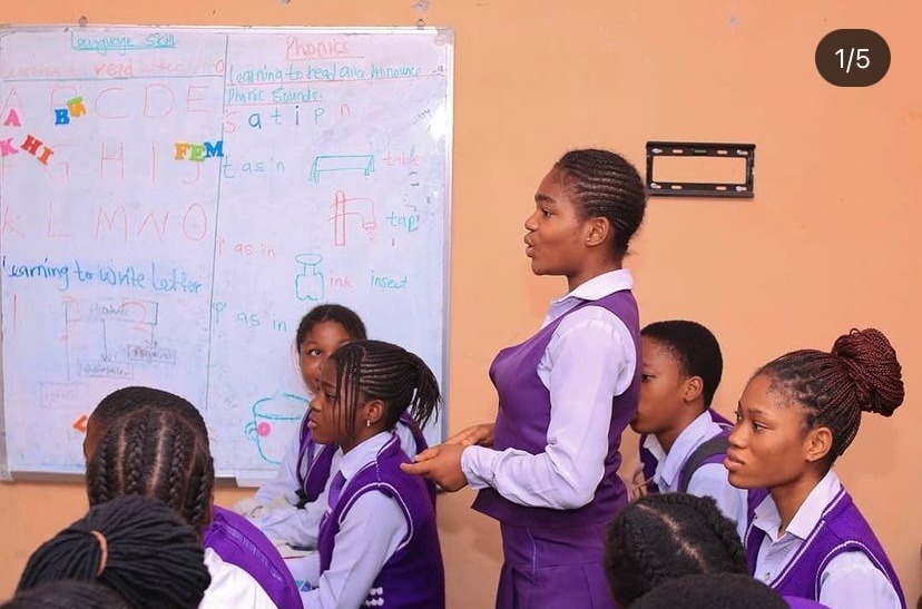 Students in a classroom learning session