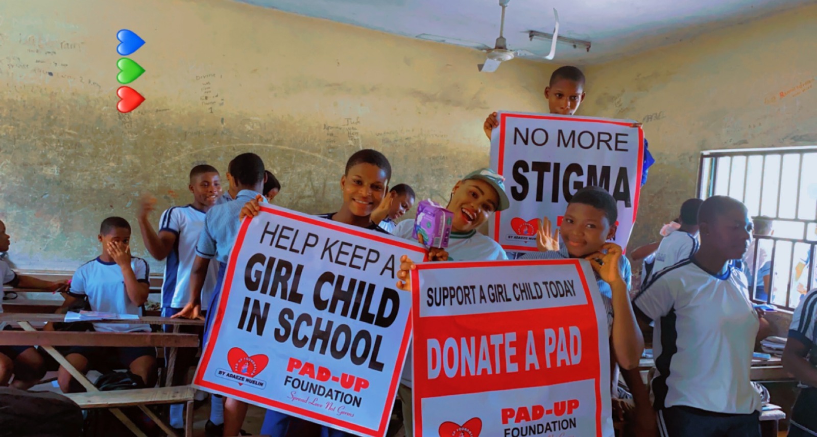 Outreach event with awareness signs